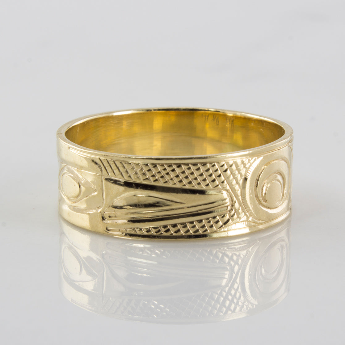 Indigenous Bird Art Gold Band | SZ 8 |