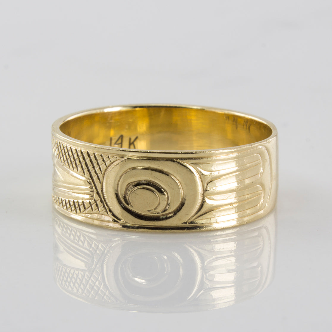 Indigenous Bird Art Gold Band | SZ 8 |