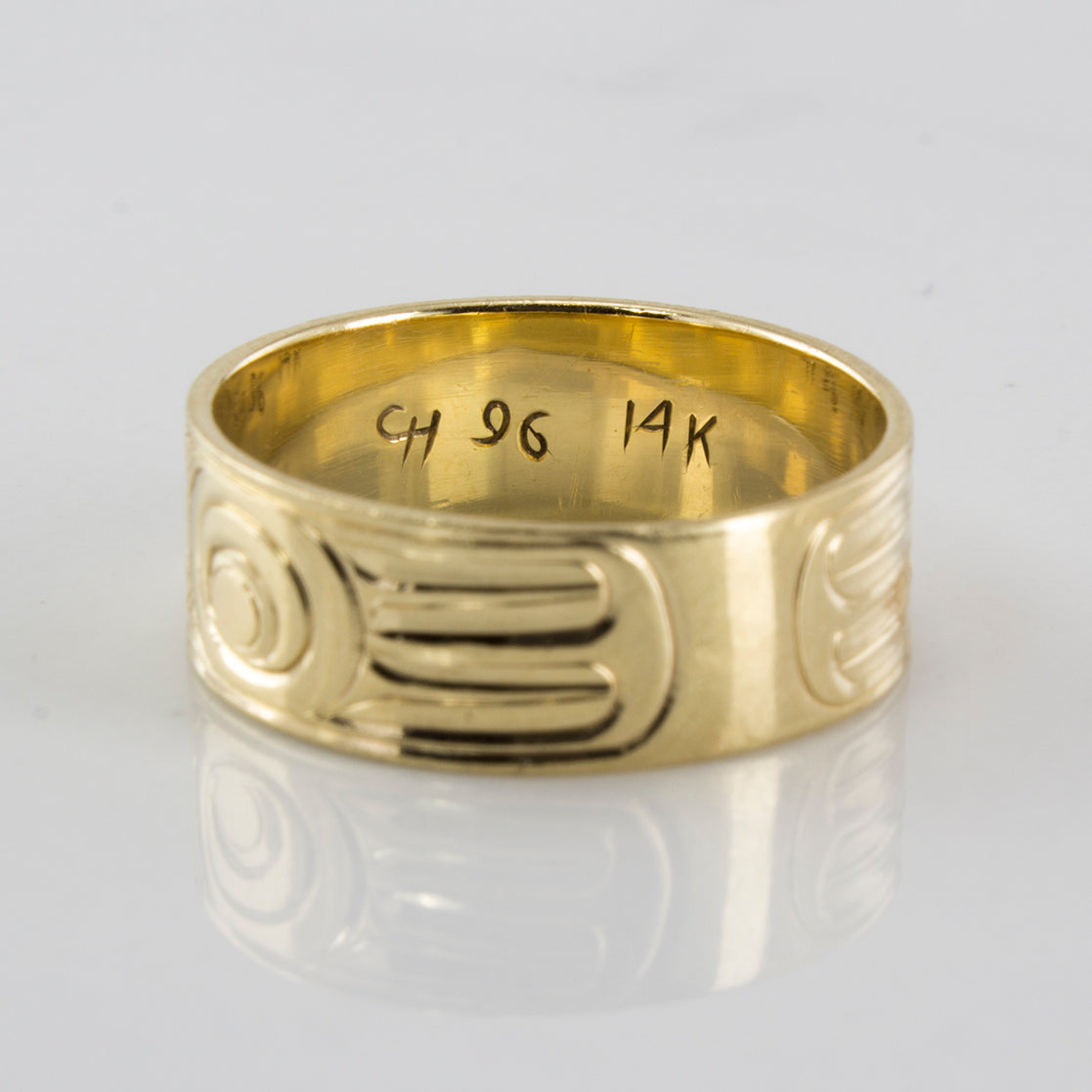 Indigenous Bird Art Gold Band | SZ 8 |