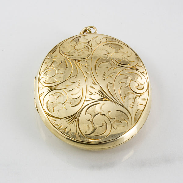1897 Engraved Gold Locket |