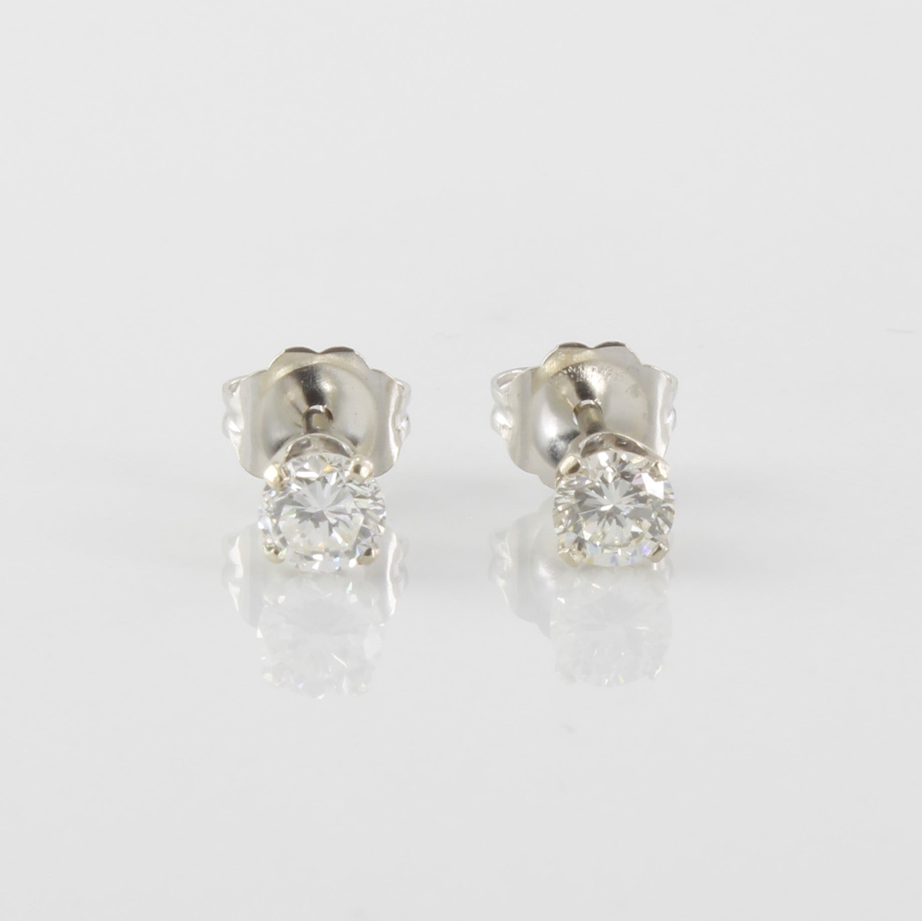 Diamond Solitaire Stud Earrings | 0.44ctw |