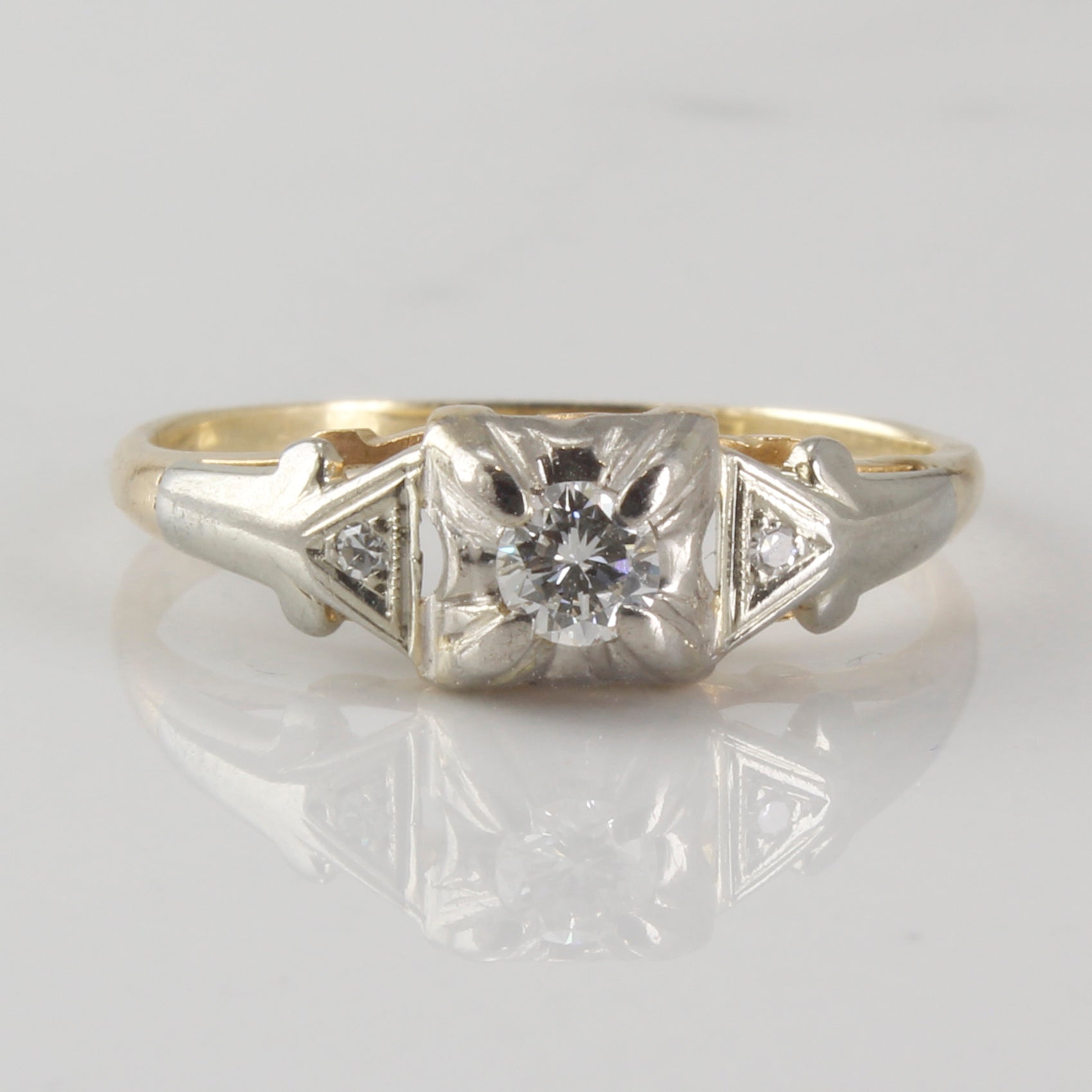 'Birks' Retro Era Diamond Ring | 0.12ctw | SZ 5.25 |