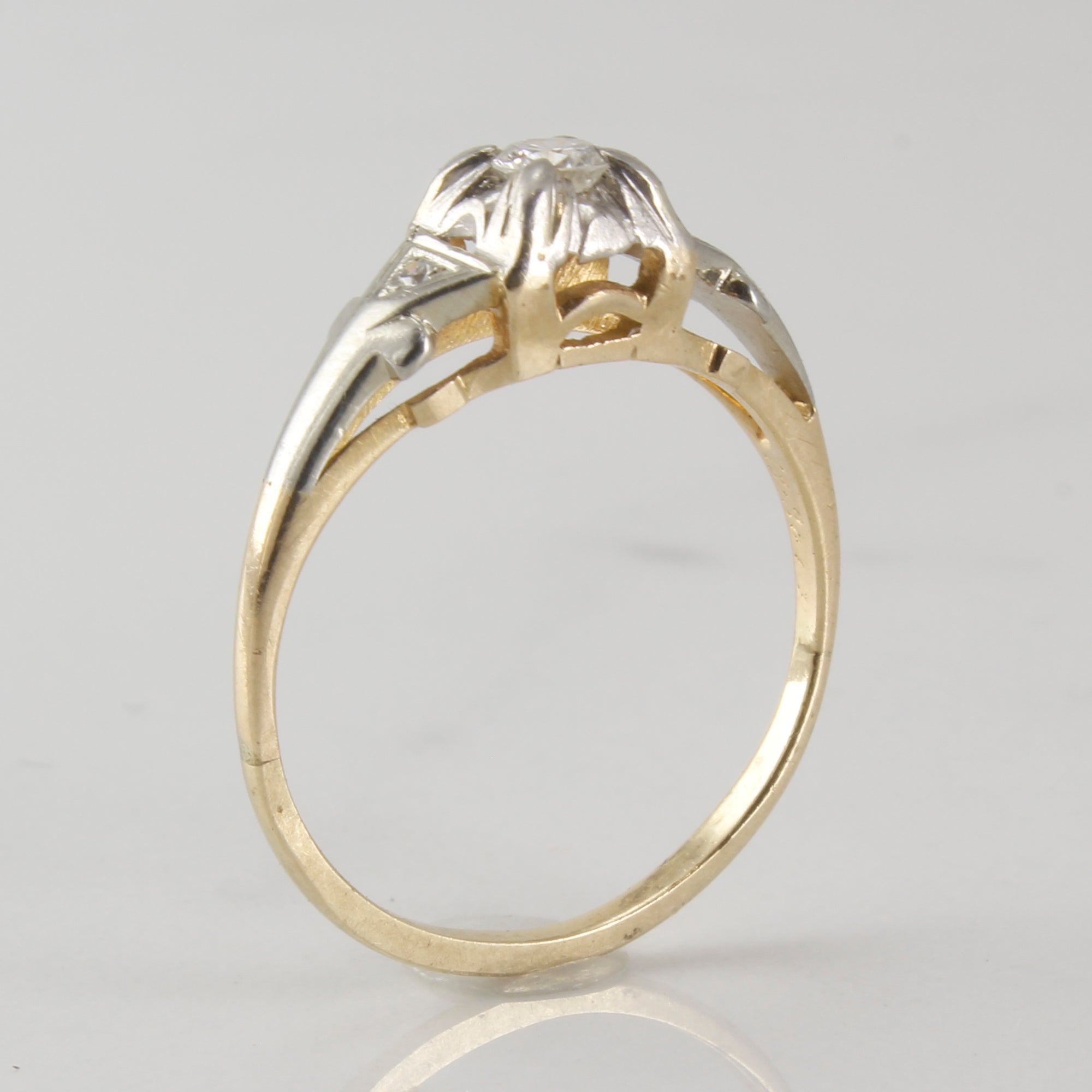 'Birks' Retro Era Diamond Ring | 0.12ctw | SZ 5.25 |