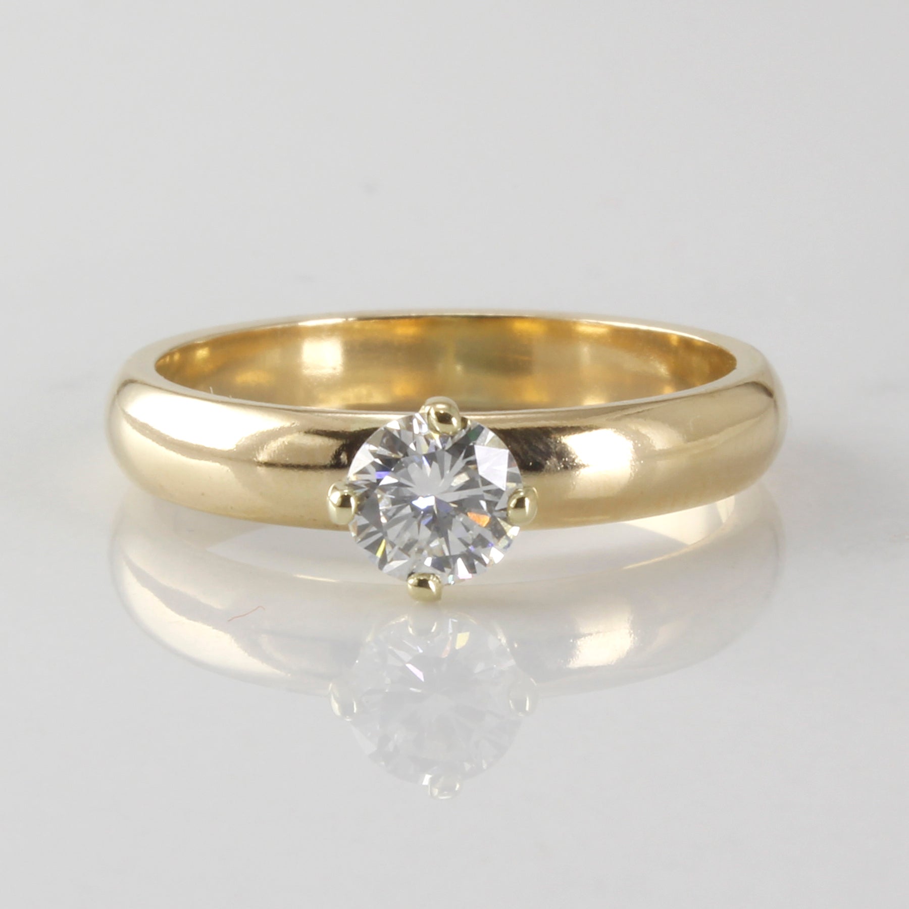 Diamond Solitaire Engagement Ring | 0.45 ct | SZ 7.25 |