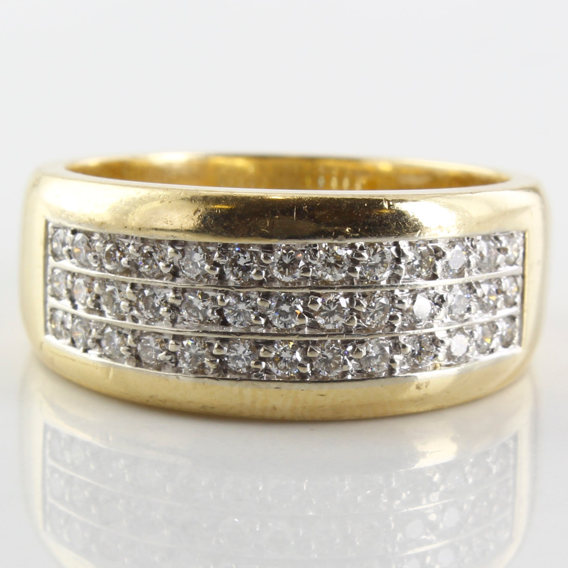 Multi Row Diamond Ring | 0.75ctw | SZ 11.5 |