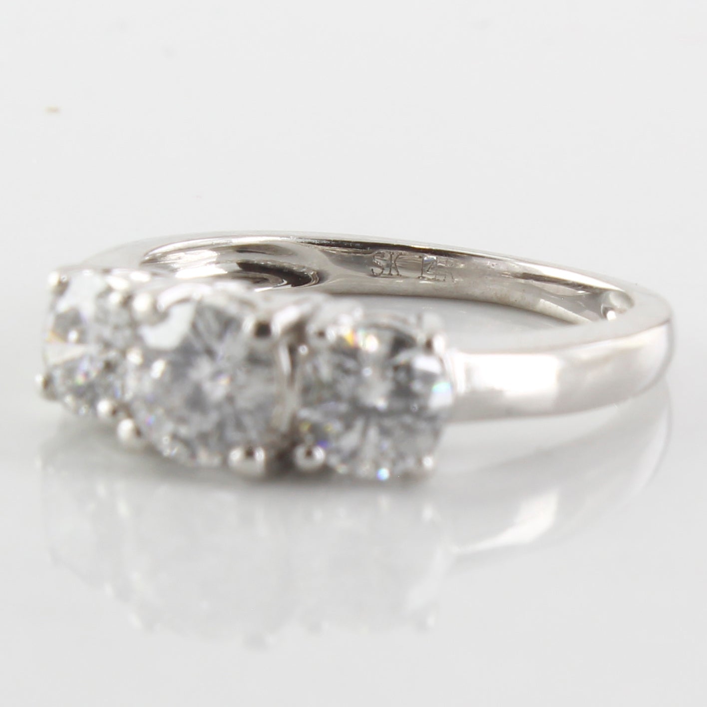 Three Stone Diamond Ring | 0.84 ctw | SZ 3 |