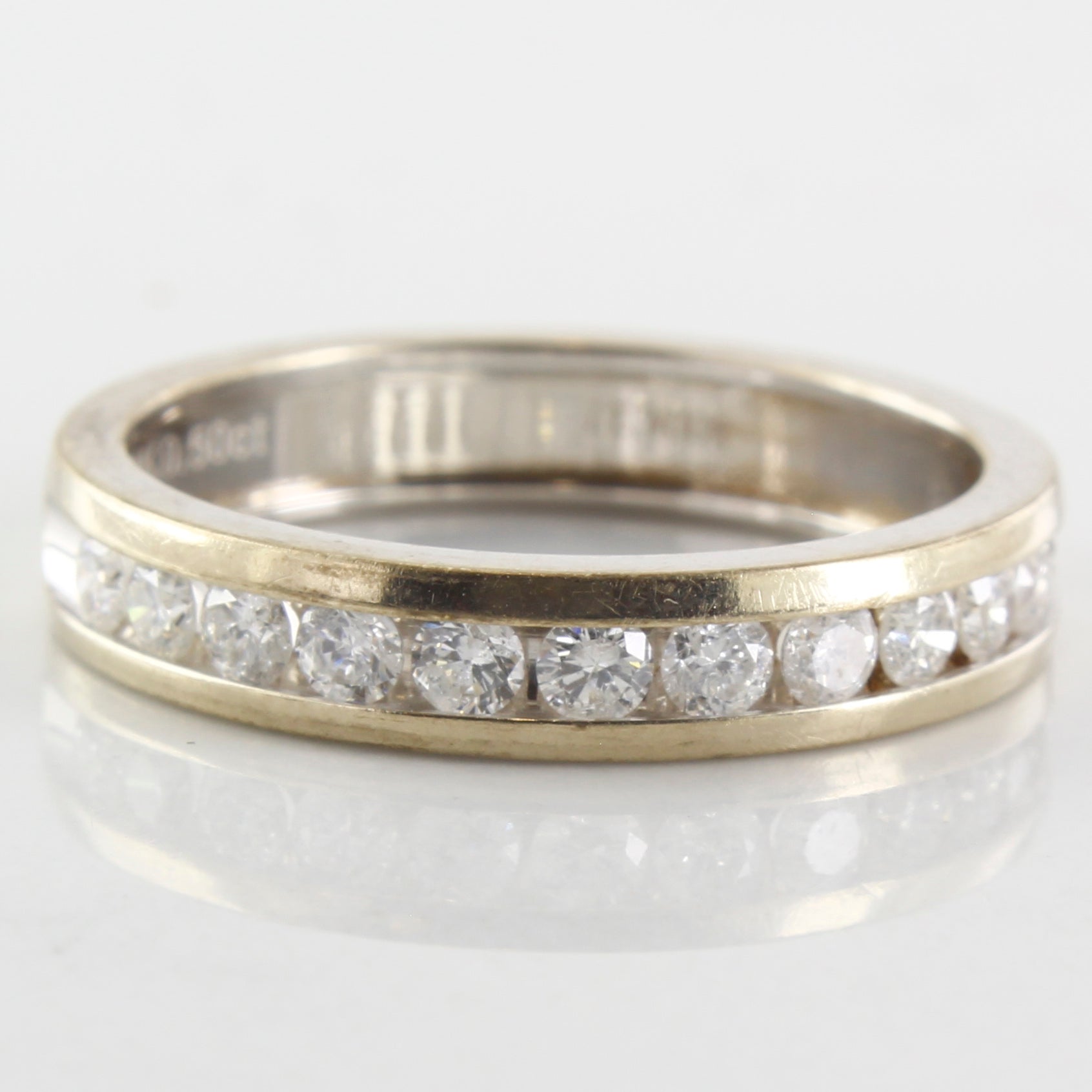 Channel Set Diamond Semi Eternity Ring | 0.48ctw | SZ 6.75 | – 100 Ways