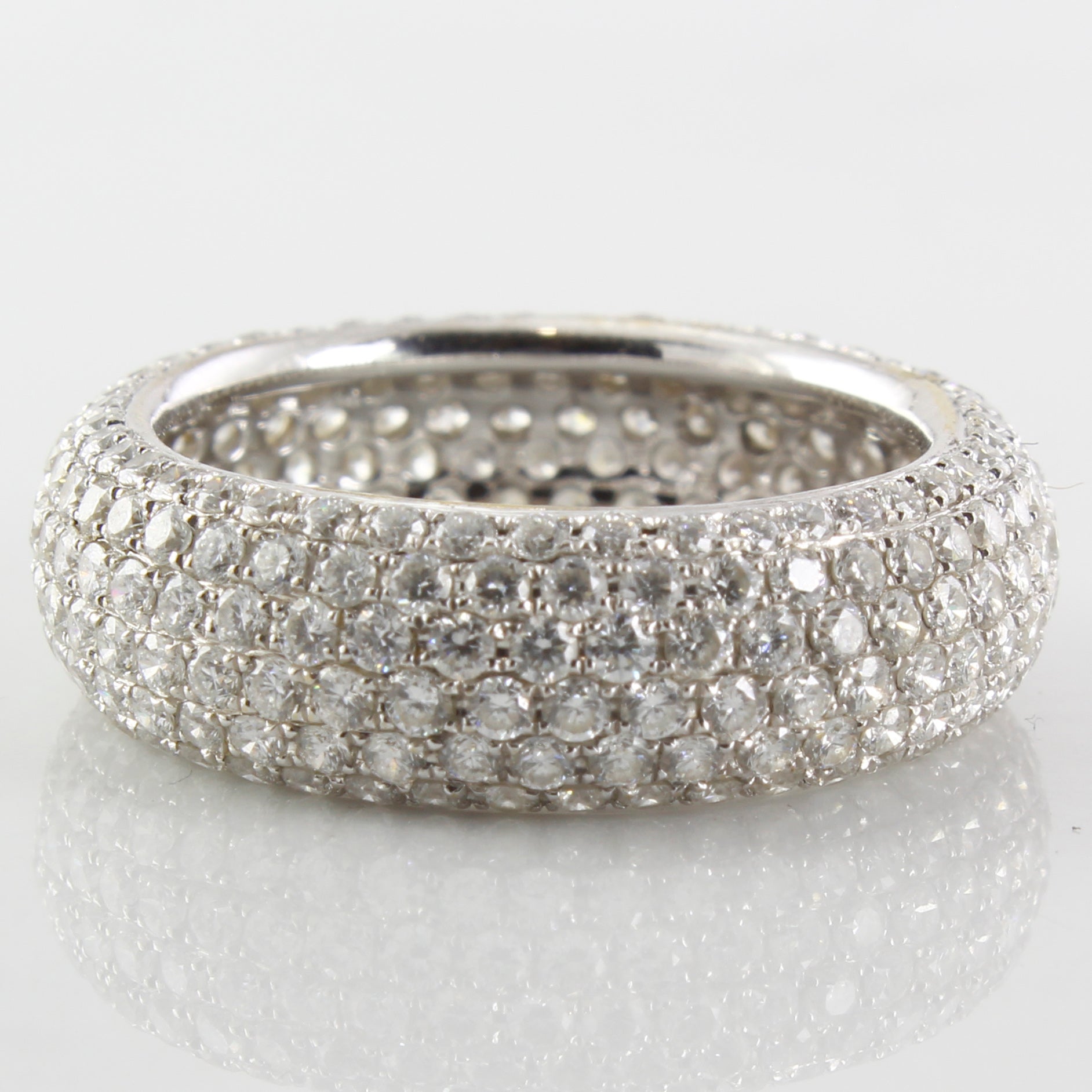 Micro Pave Diamond Eternity Band | 2.73ctw | SZ 6.5 |