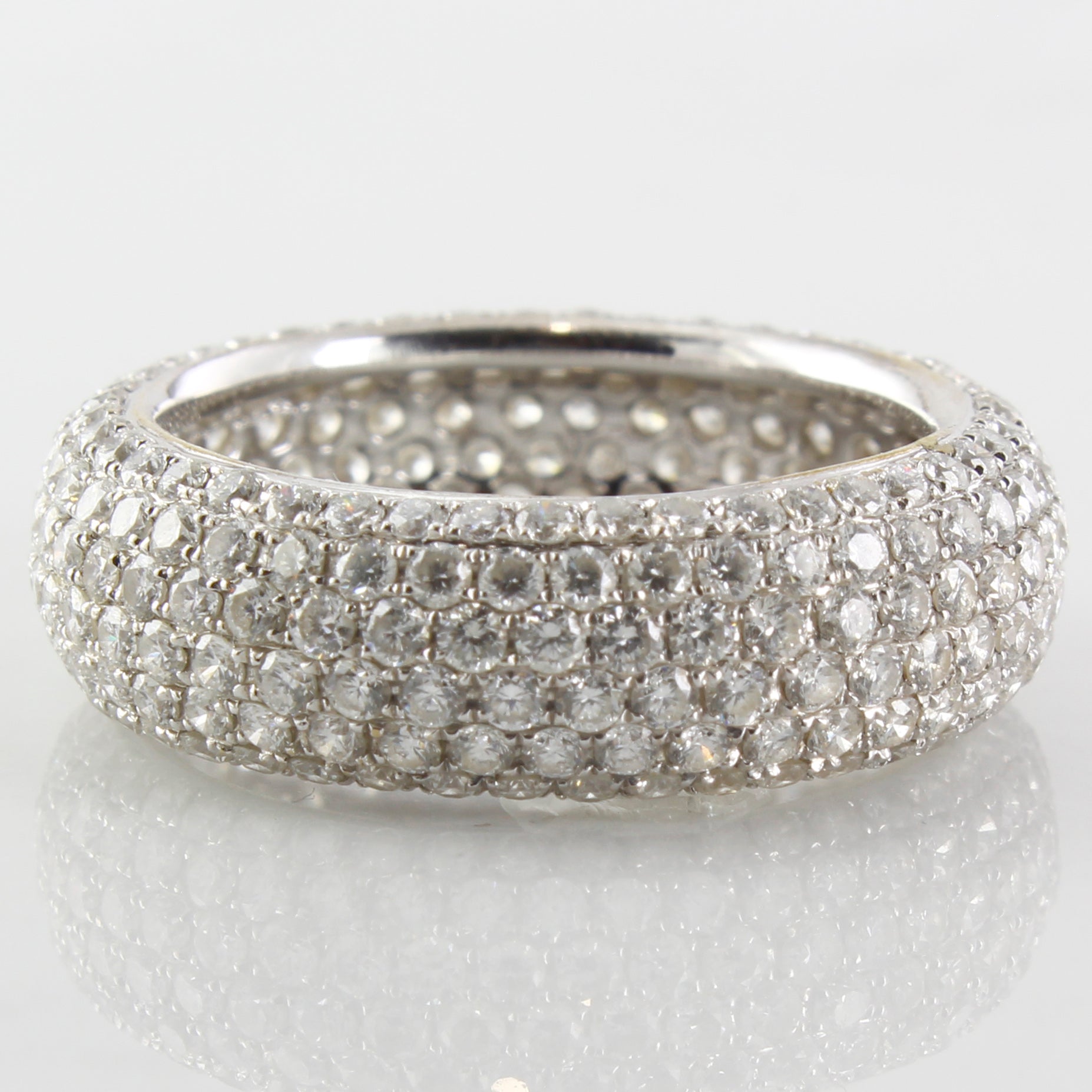 Micro Pave Diamond Eternity Band | 2.73ctw | SZ 6.5 |