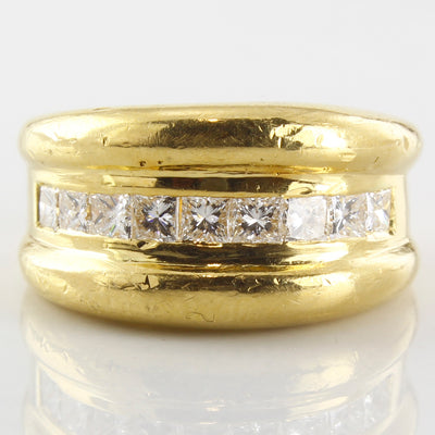 Channel Set Princess Diamond TaperedRing | 0.72 ctw | SZ 7 |