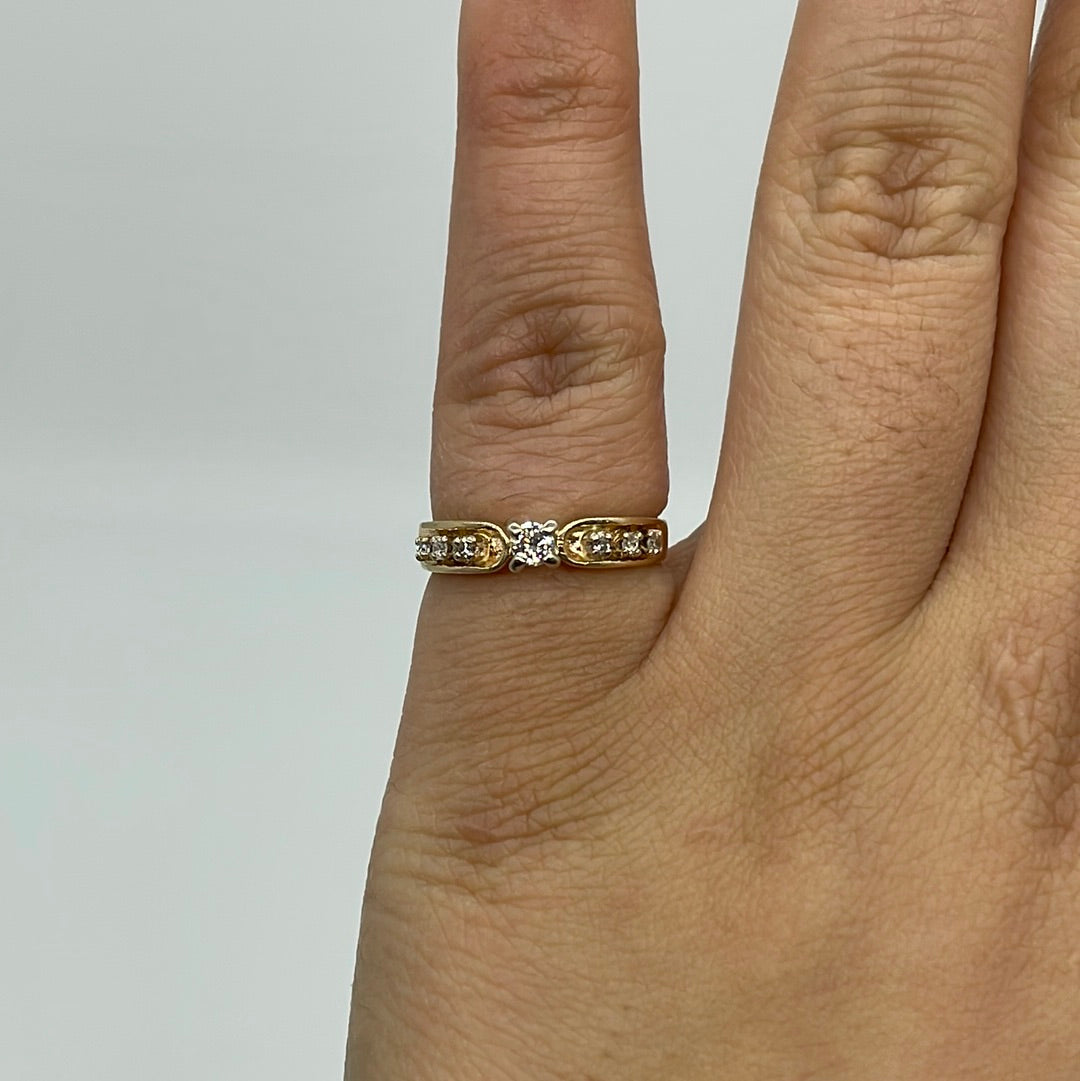High Set Diamond Promise Ring | 0.16ctw | SZ 5.5 |