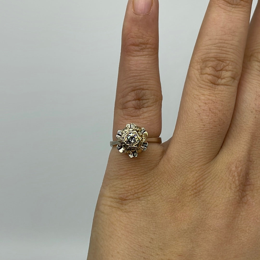 1950s Cushioned Diamond Ring | 0.30 ct, SZ 6 |