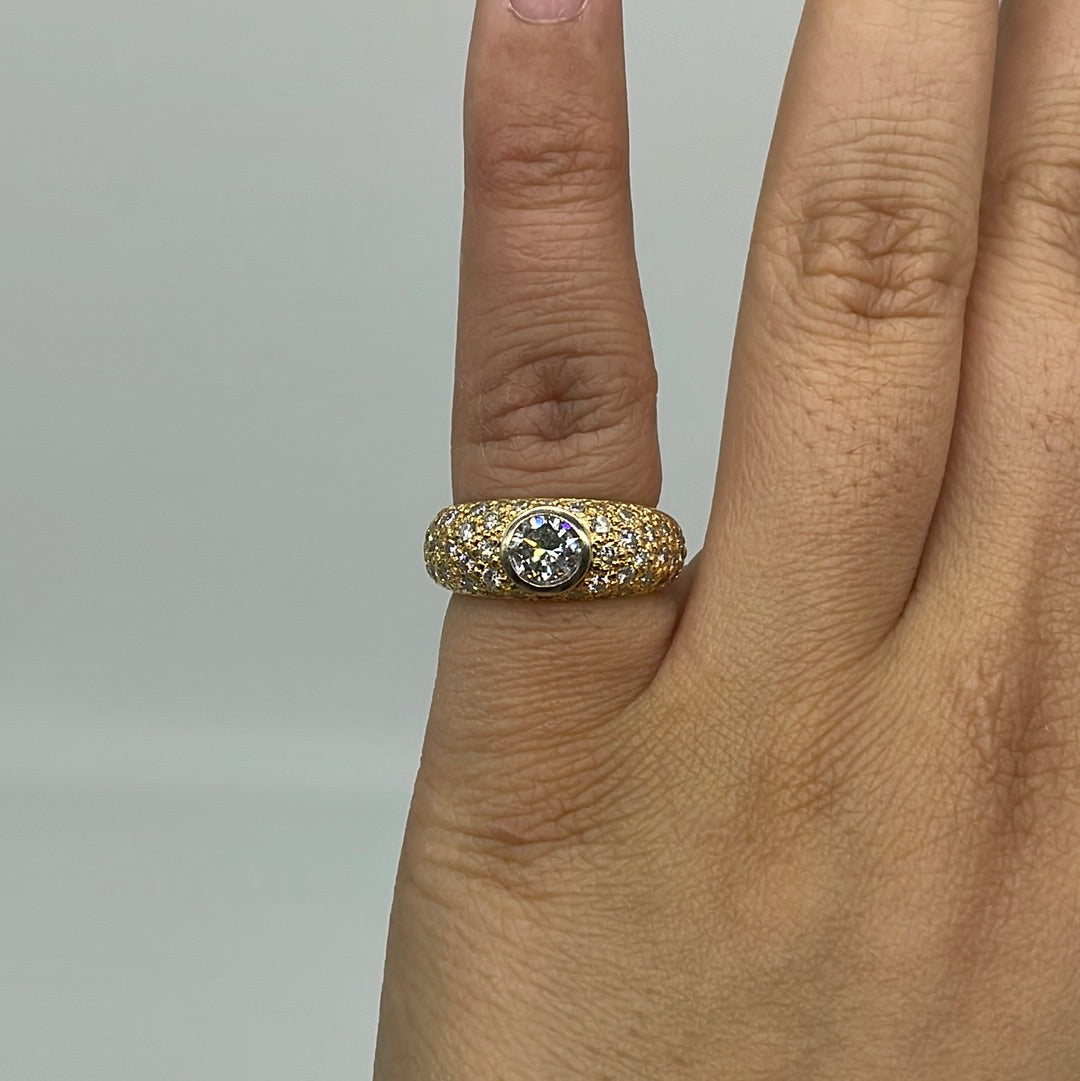 Custom Bezel Set Diamond Ring | 1.75ctw | SZ 6 |