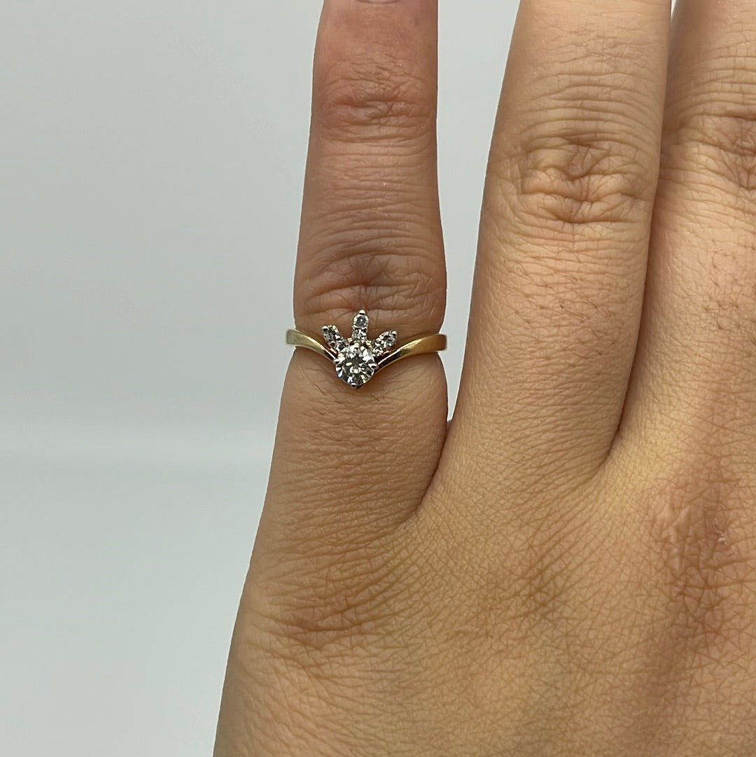 Unique Diamond Ring | 0.34ctw | SZ 4.5 |