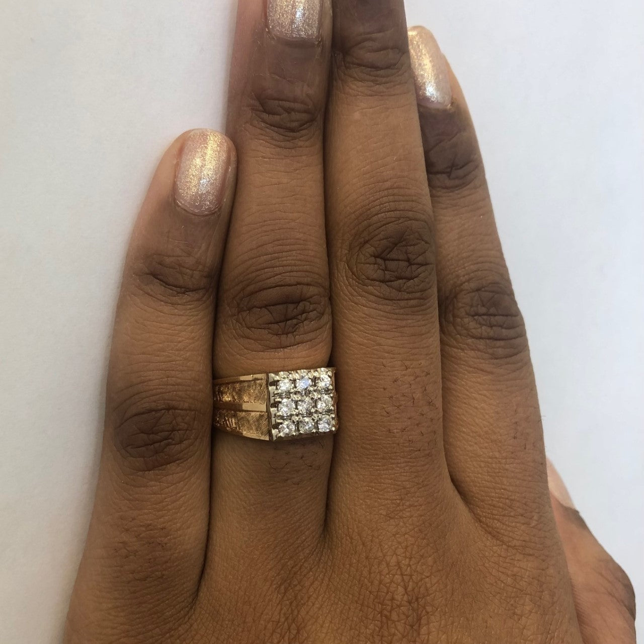 Diamond Grid Ring | 0.45ctw | SZ 8 |