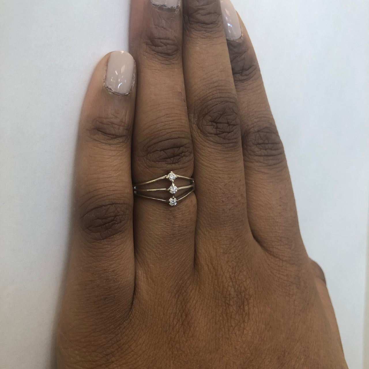 Open Work Diamond Ring | 0.12ctw | SZ 7.5 |