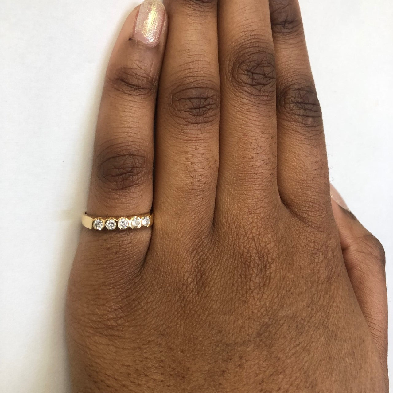 Semi Bezel Set Diamond Ring | 0.35ctw | SZ 7.5 |